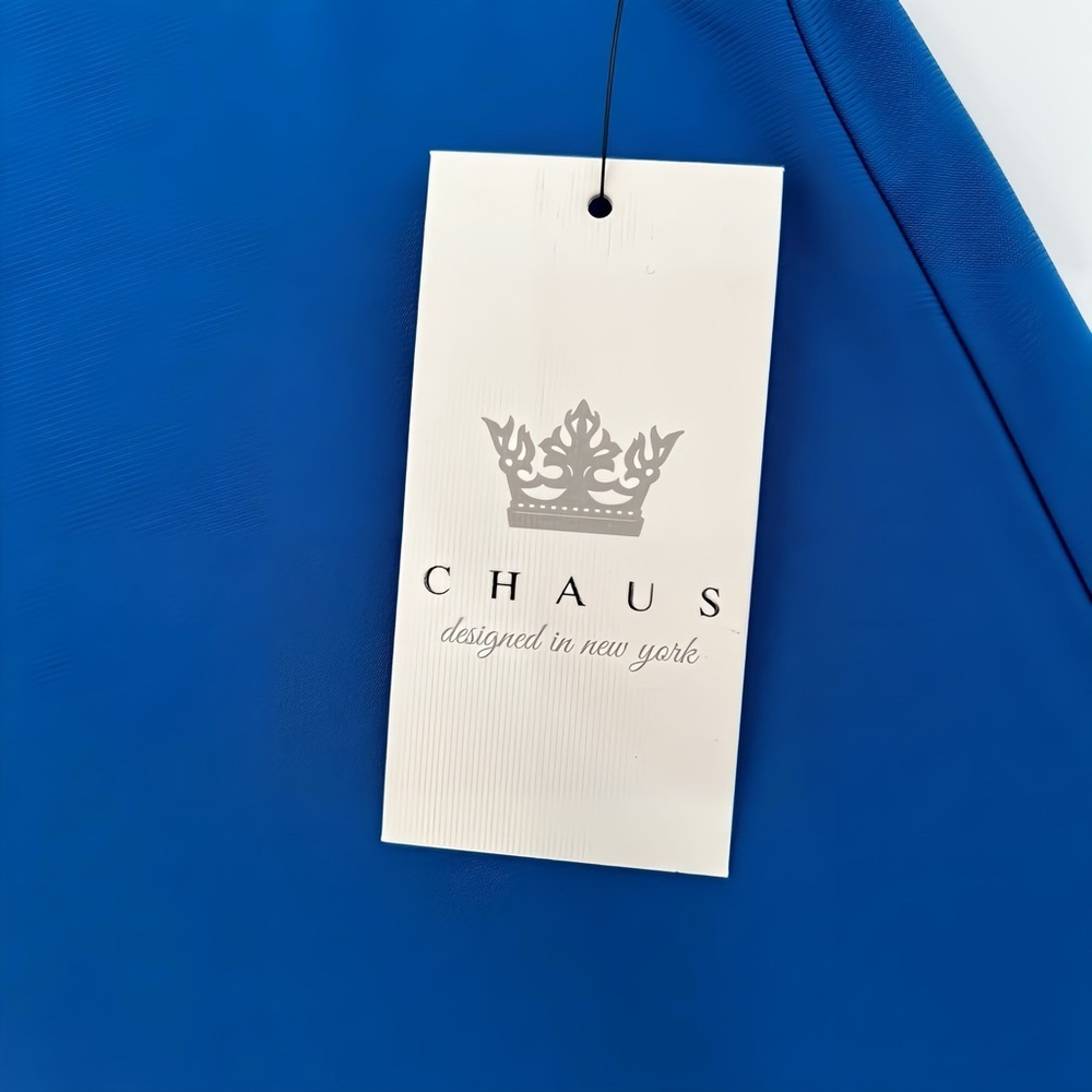 Chaus New York Royal Blue High Low Tunic Sleeveless Tank Top Scoop Neck Large - Picture 9 of 13
